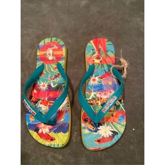#138 FREAK FLOPS Tropical Flip Flops - Picture 7 of 7